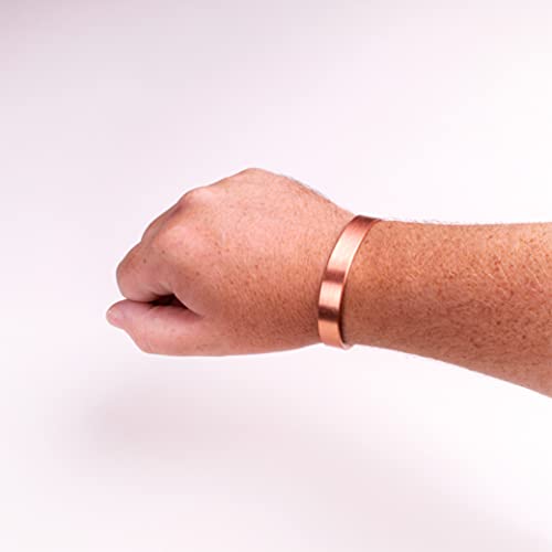 Apex Copper Bracelet, Solid Band