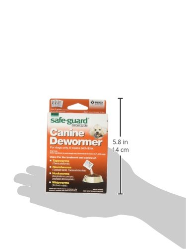 Safe-Guard (fenbendazole) Canine Dewormer for Dogs, 1gm pouch (ea. pouch treats 10lbs.)