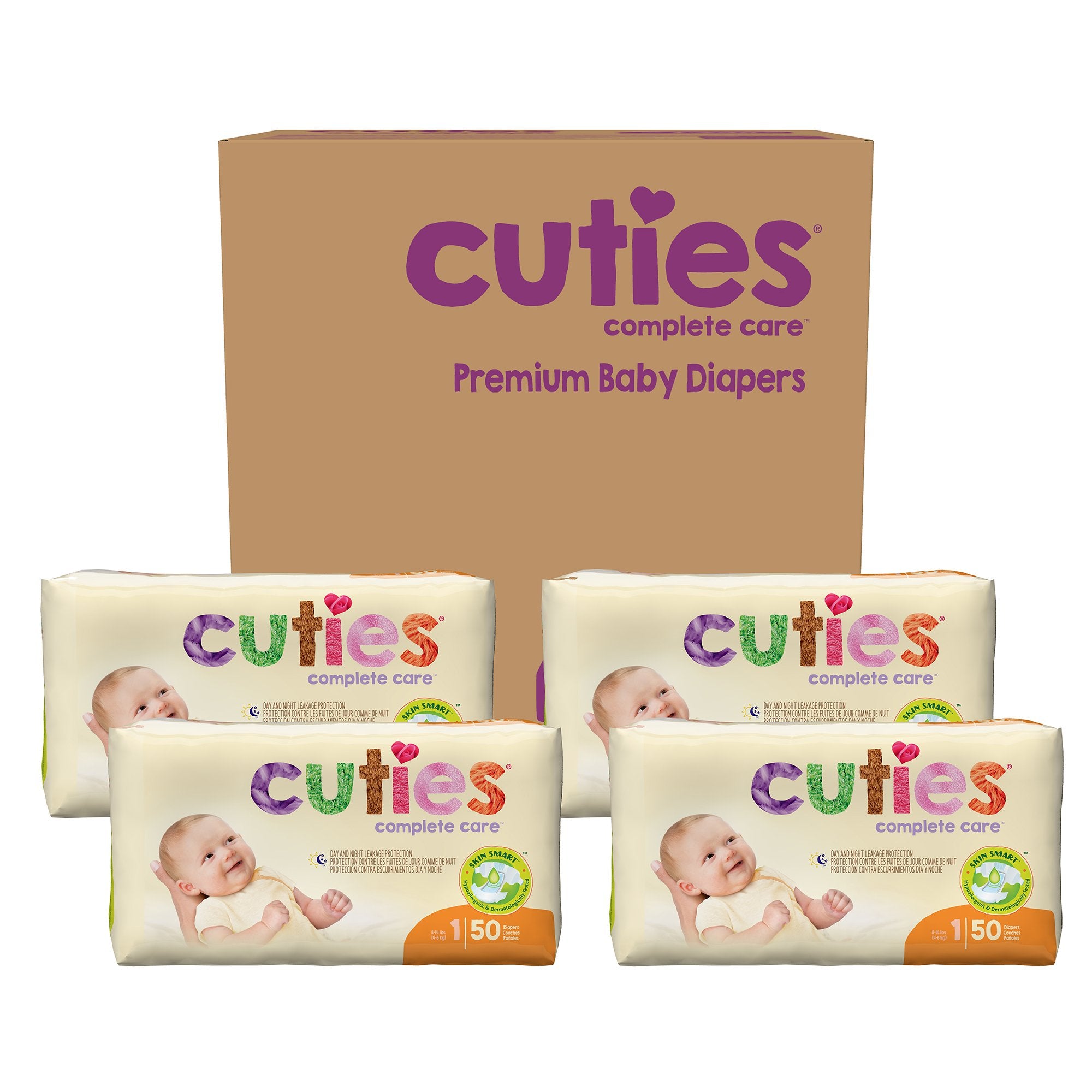 Unisex Baby Diaper Cuties Size 1 Disposable Heavy Absorbency