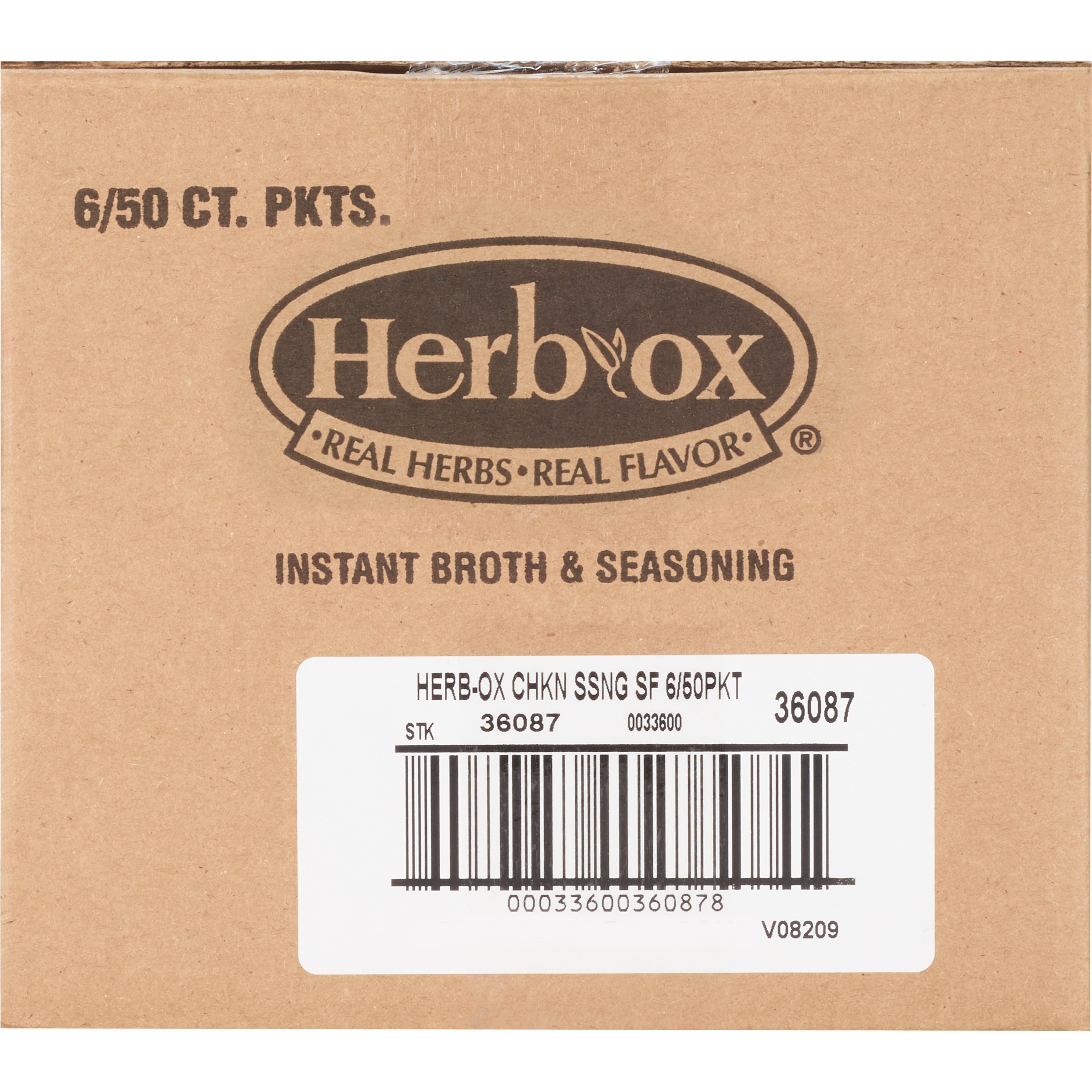 Instant Broth Herb-Ox Sodium Free Chicken Flavor Liquid 8 oz. Individual Packet