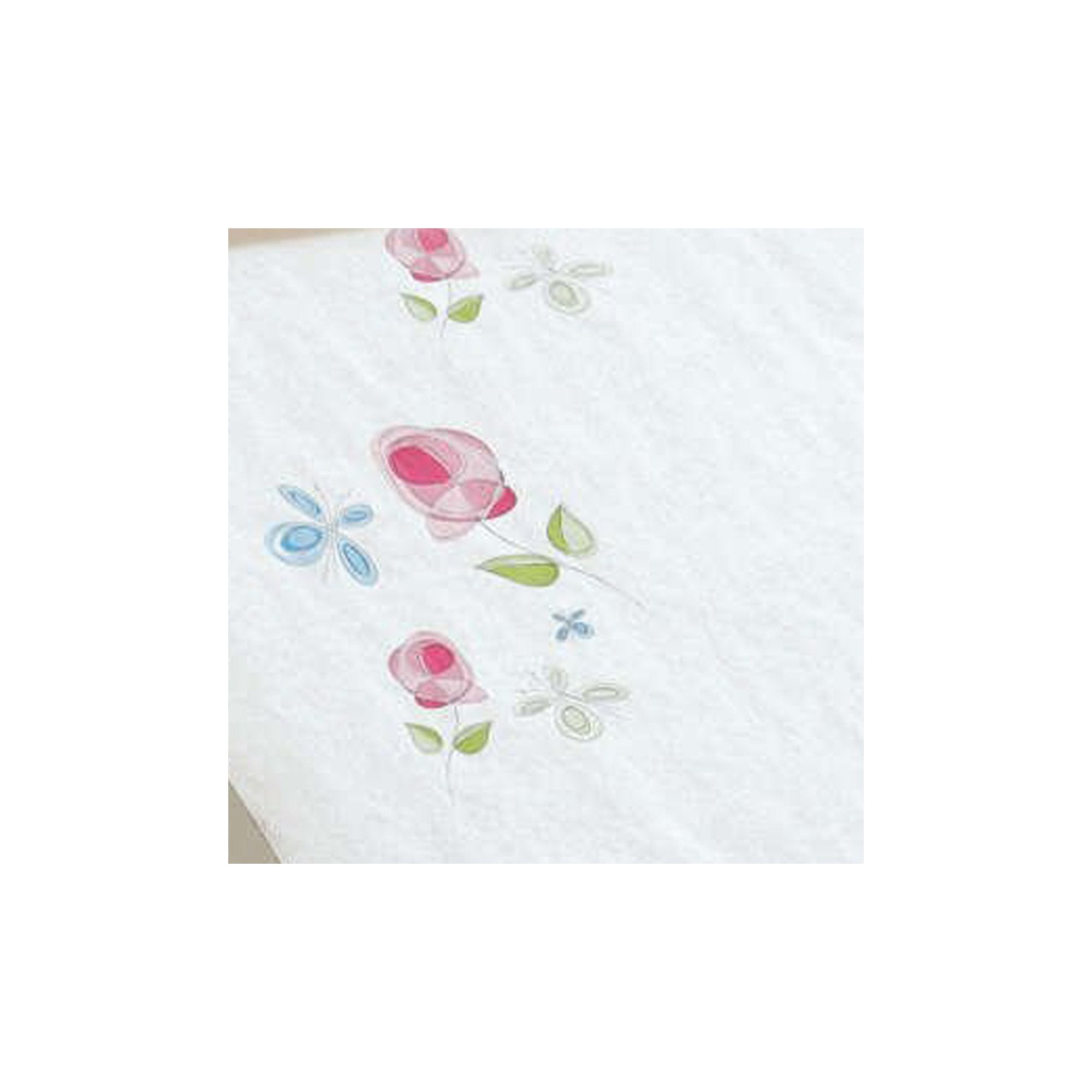 Table Paper Rose Garden 21 Inch Width White Smooth