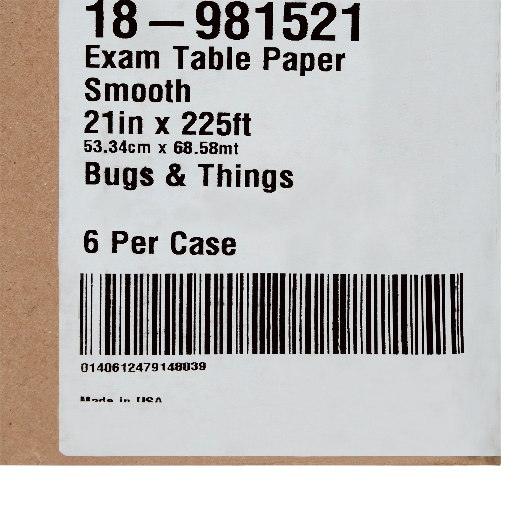 Table Paper McKesson 21 Inch Width Print (Bugs and Things) Smooth