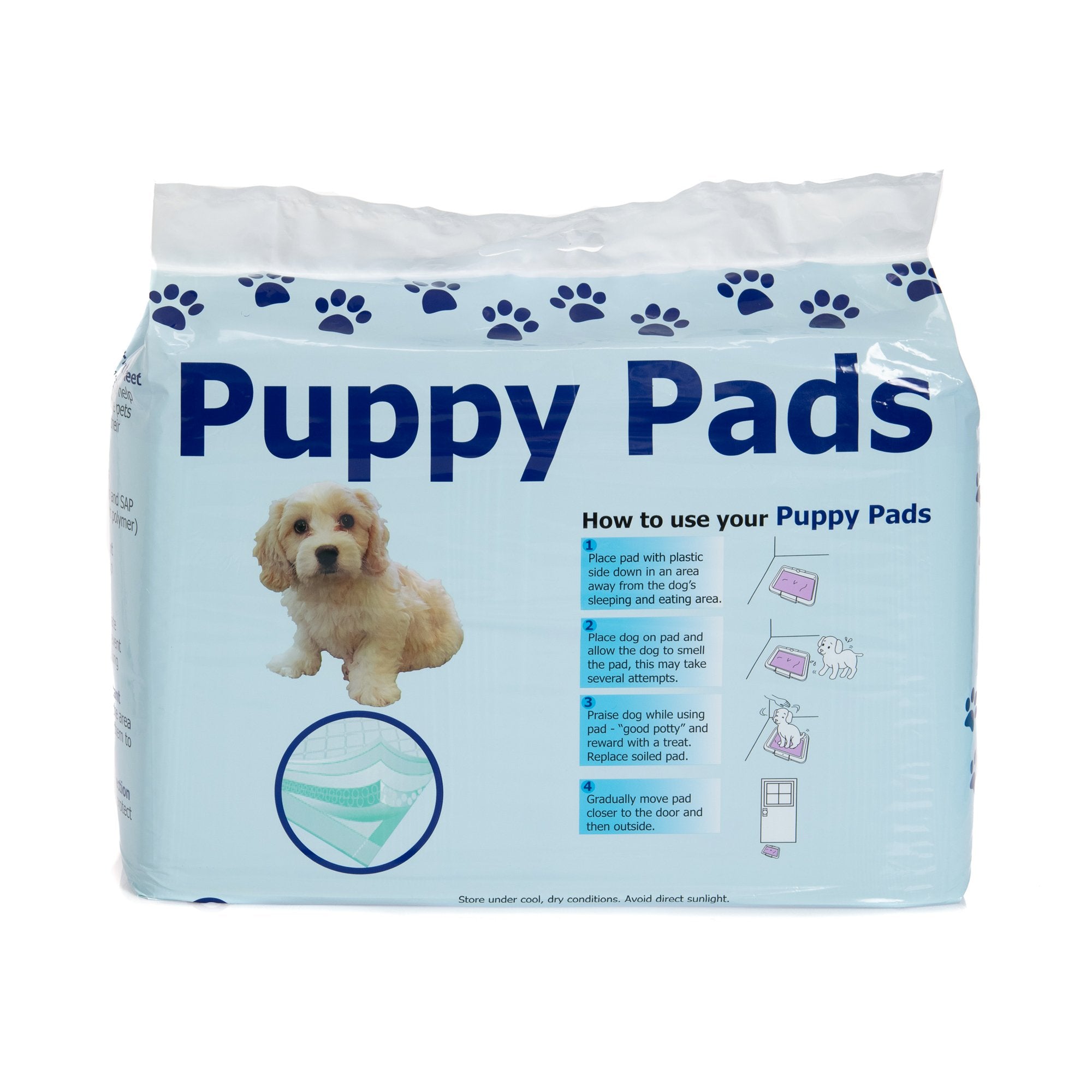 Disposable Underpad for Pets Cypress 22 X 22 Inch Heavy Absorbency