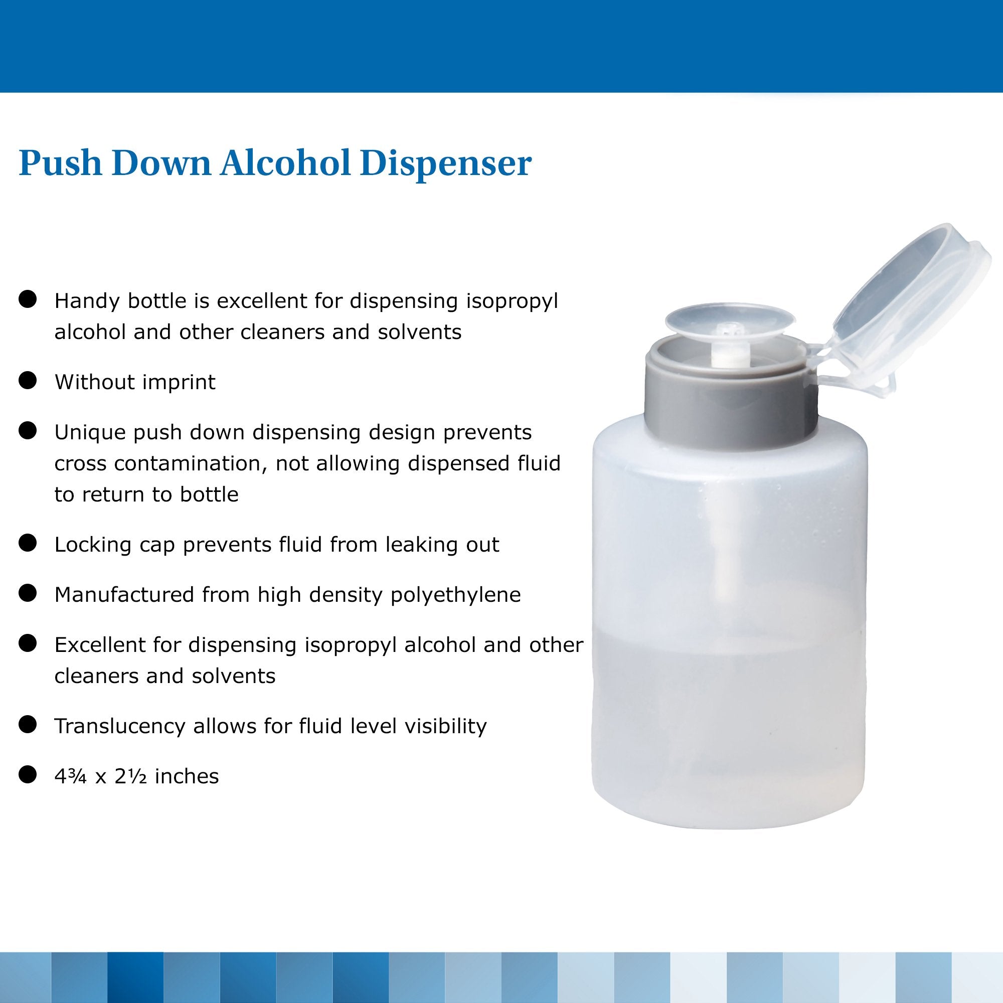 Alcohol Dispenser McKesson Polyethylene Translucent 9 oz.