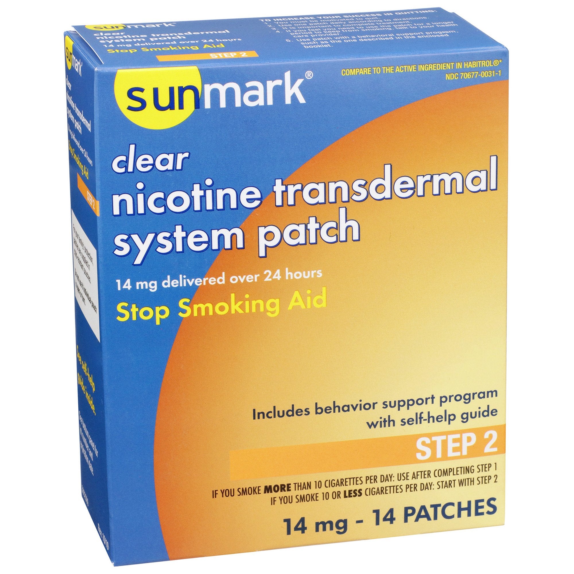 Stop Smoking Aid sunmark 14 mg Strength Transdermal Patch