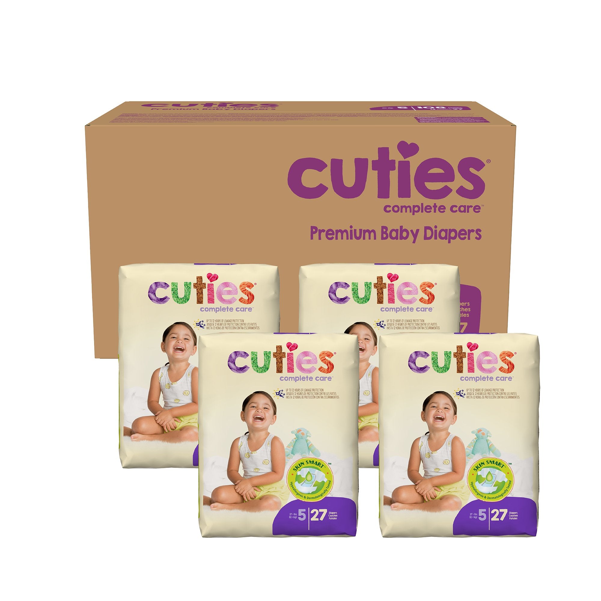 Unisex Baby Diaper Cuties Size 5 Disposable Heavy Absorbency