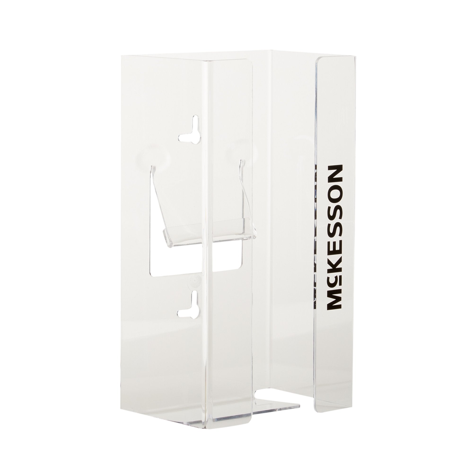 Glove Box Holder McKesson Horizontal or Vertical Mounted 1-Box Capacity Clear 4 X 5-1/2 X 10 Inch Plastic