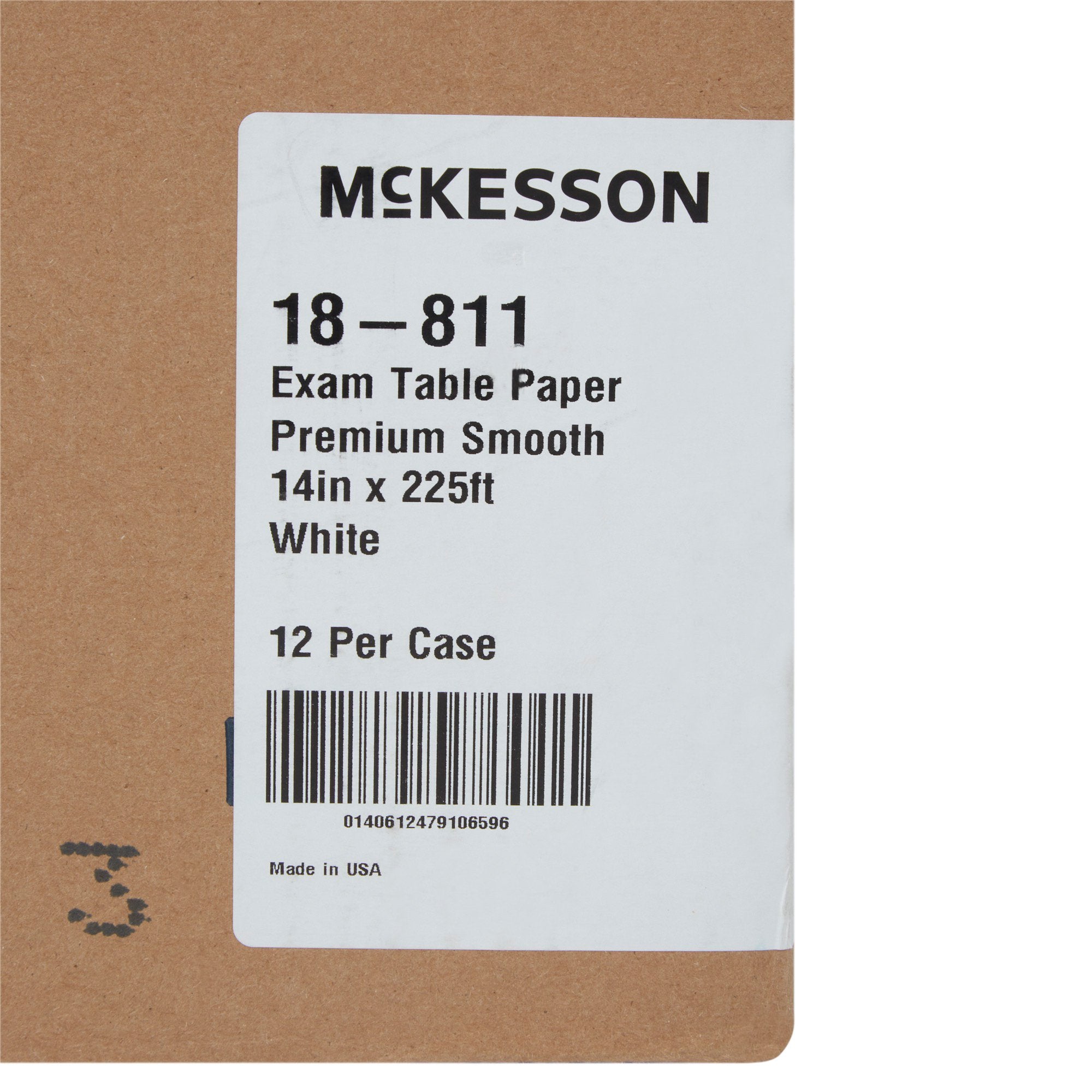 Table Paper McKesson 14 Inch Width White Smooth
