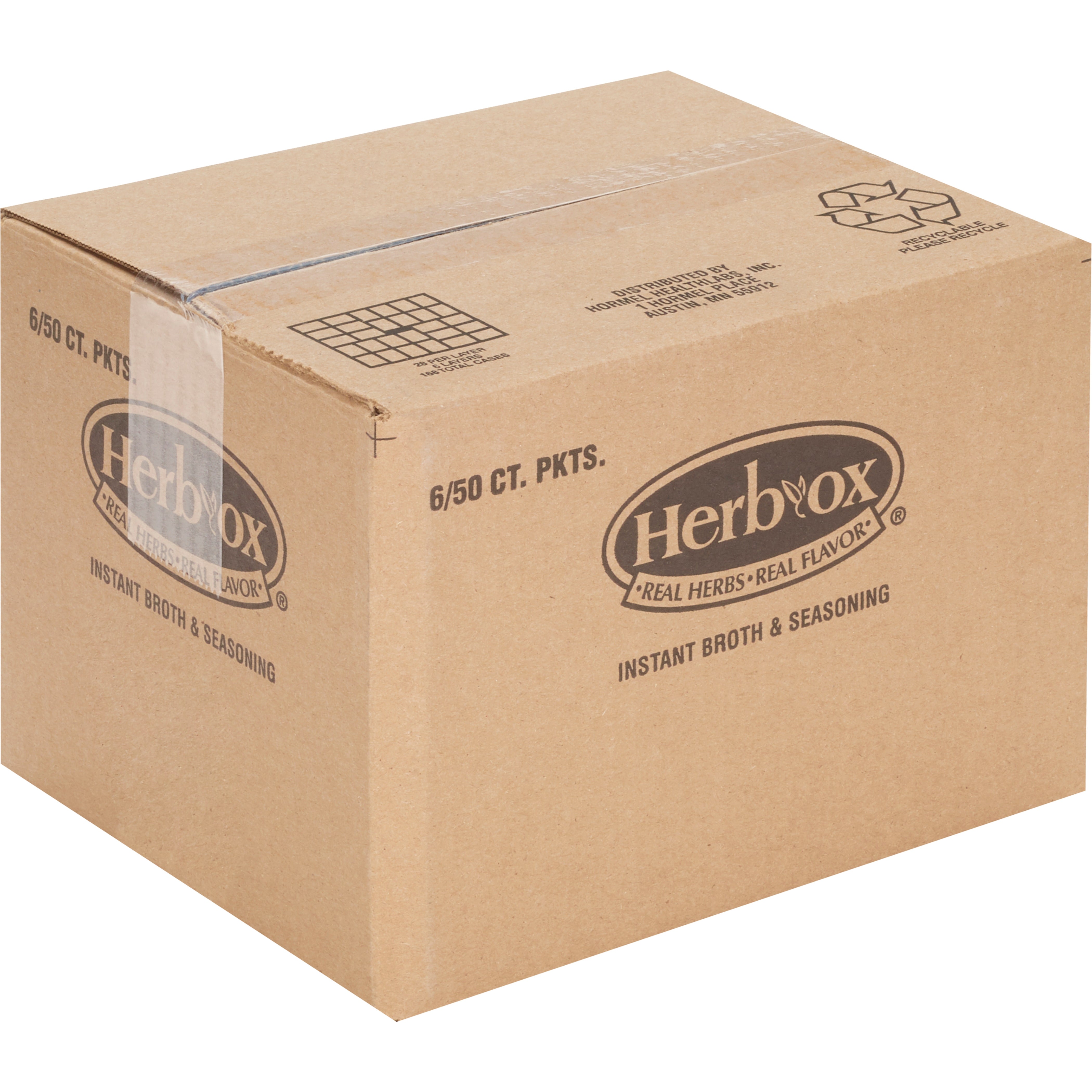 Instant Broth Herb-Ox Vegetable Flavor Liquid 7.5 oz. Individual Packet