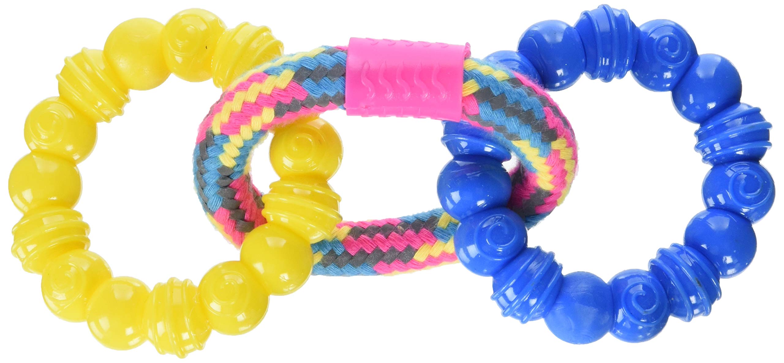 ZEUS Mojo Brights Rope & Ring Tug, Dog Toys for Small Dogs and Puppies
