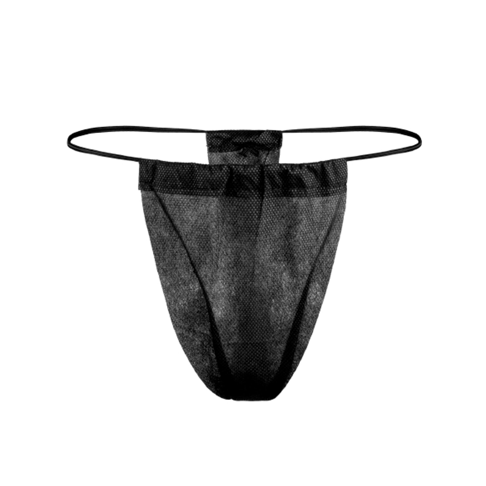 Thong Panty Reflections Black Disposable