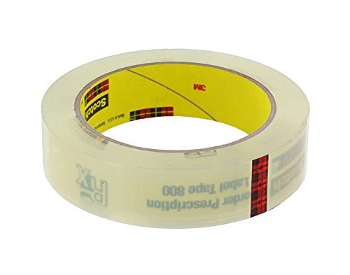 3M Scotch 800 Clear Label Protective Roll - 1 in Width - 72 yd Length - Bulk - 03551 [PRICE is per ROLL]