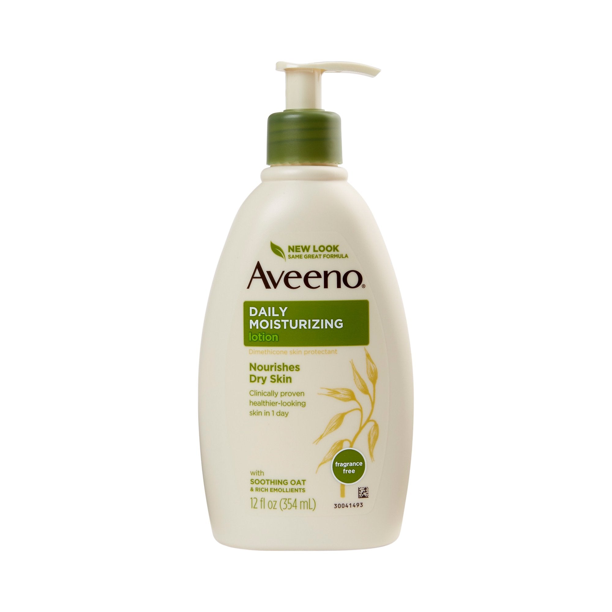 Hand and Body Moisturizer Aveeno 12 oz. Pump Bottle Unscented Lotion