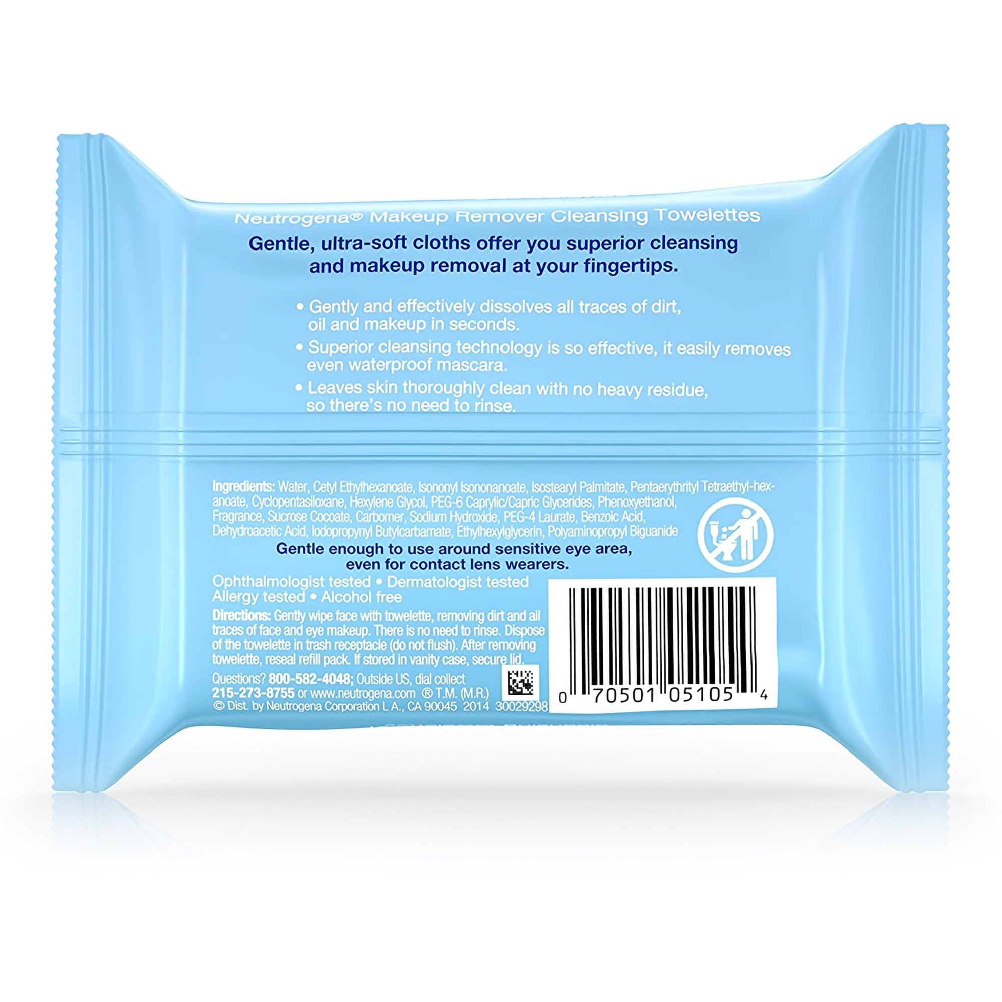 Makeup Remover Neutrogena Wipe 25 per Pack Soft Pack Scented