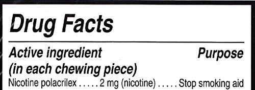 Rugby Nicotine Polacrilex Gum, 2 MG, Mint Flavor, 110 pieces, Stop Smoking Aid