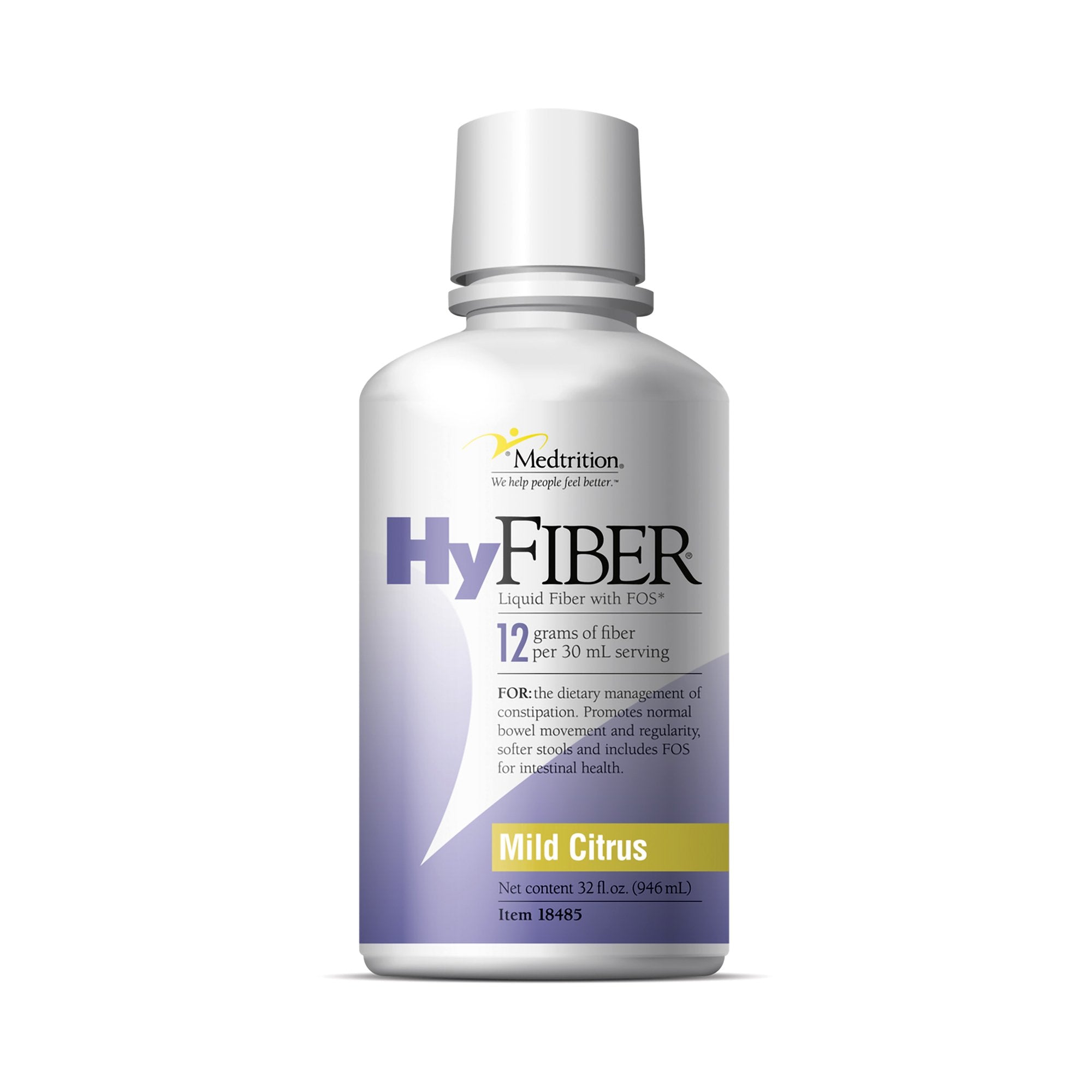 Oral Supplement HyFiber with FOS Citrus Flavor Liquid 32 oz. Bottle