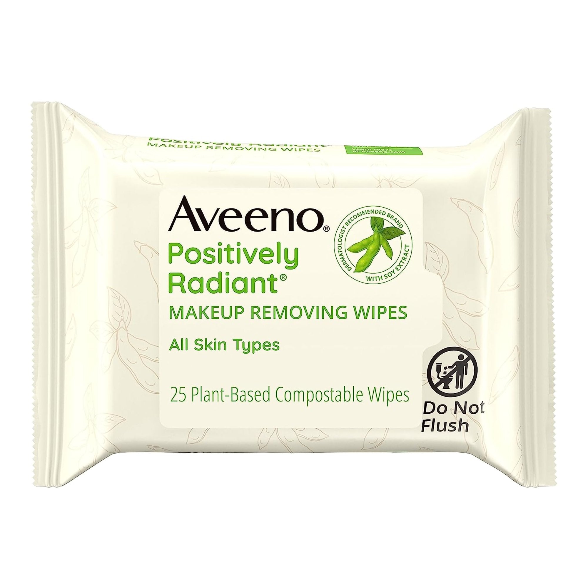 Makeup Remover Aveeno Positively Radiant Wipe 25 Count Soft Pack Scented