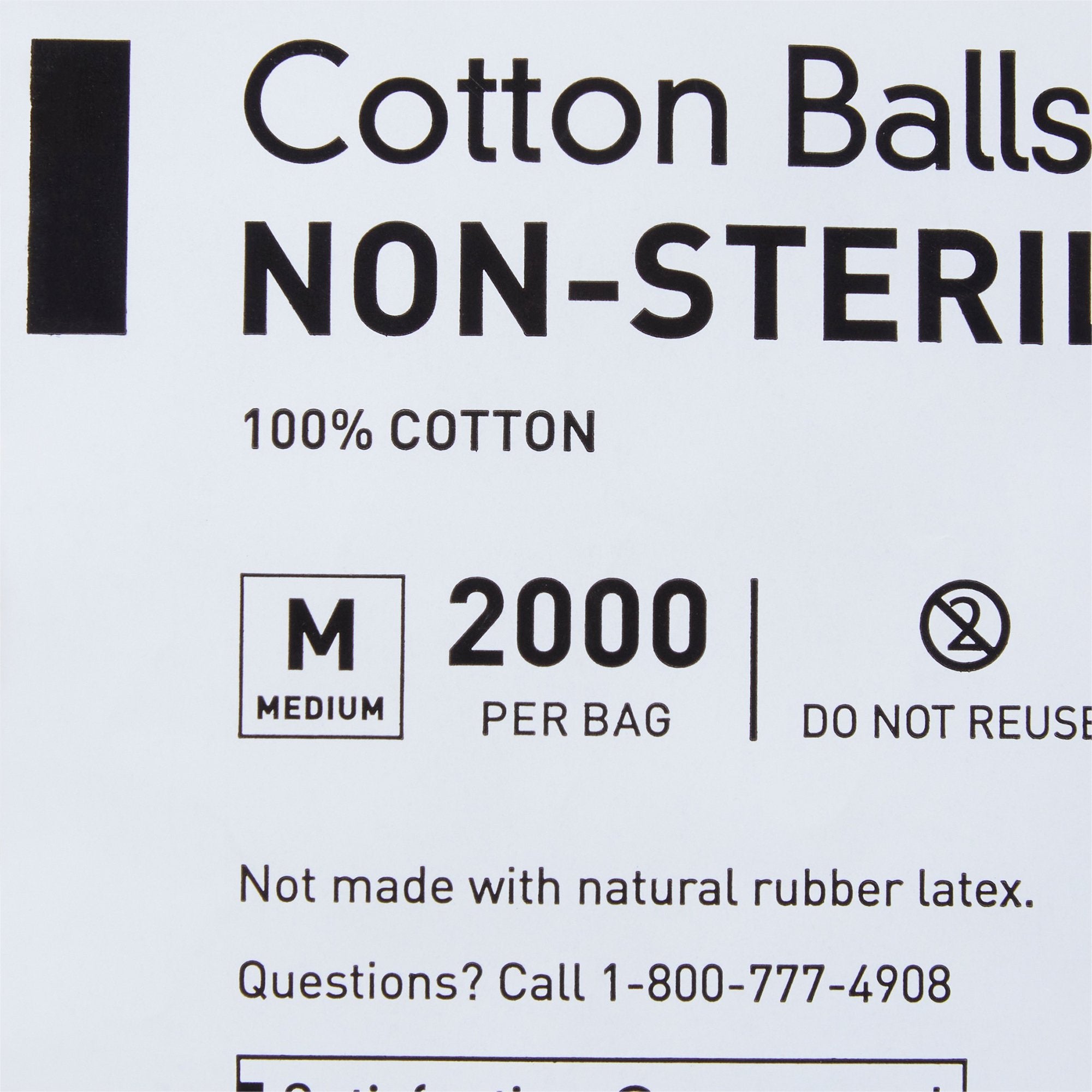 Cotton Ball McKesson Medium Cotton NonSterile