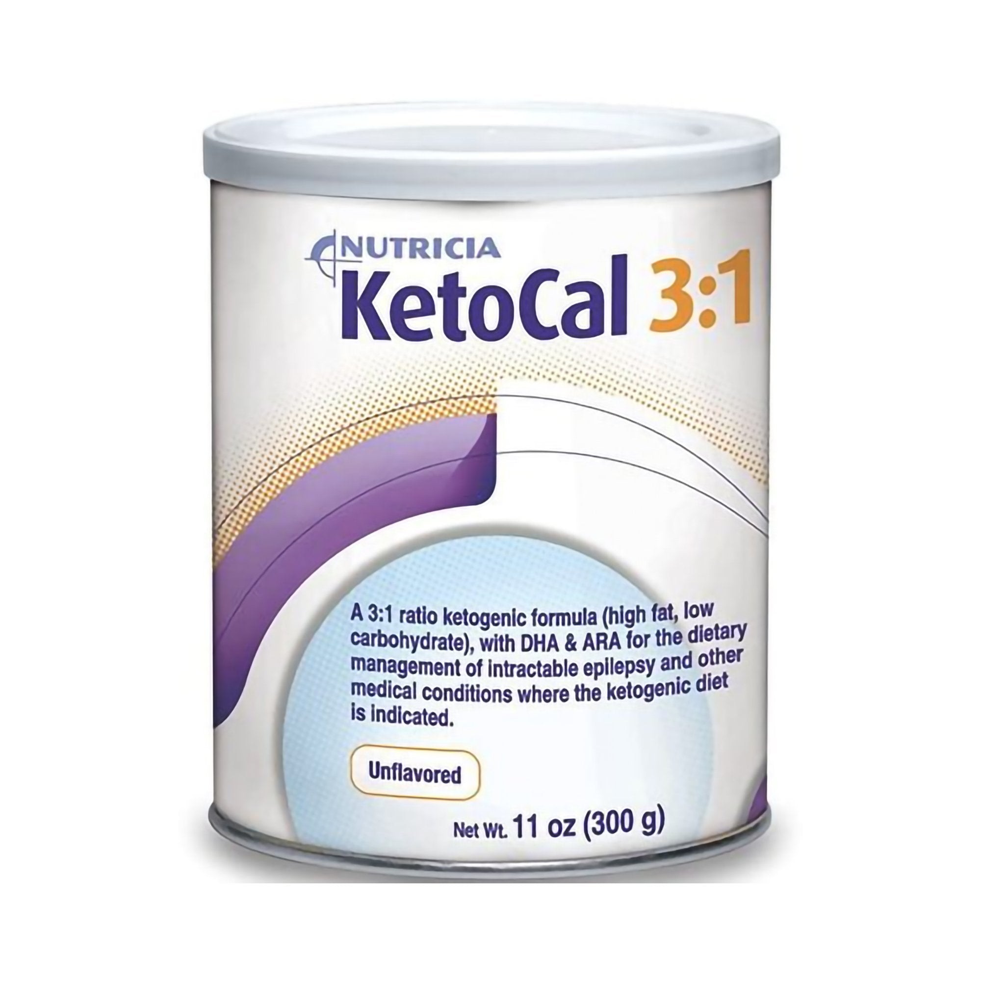 Oral Supplement Ketocal 3:1 Unflavored Powder 11 oz. Can