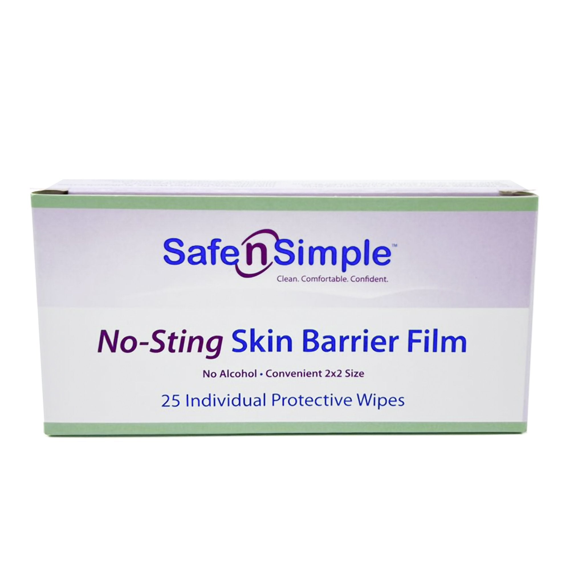 Skin Barrier Wipe Safe N Simple No-Sting 60% / 20% Strength Purified Water / Polyvinylpyrrolidone / Glycerin / Propylene Glycol Individual Packet Sterile