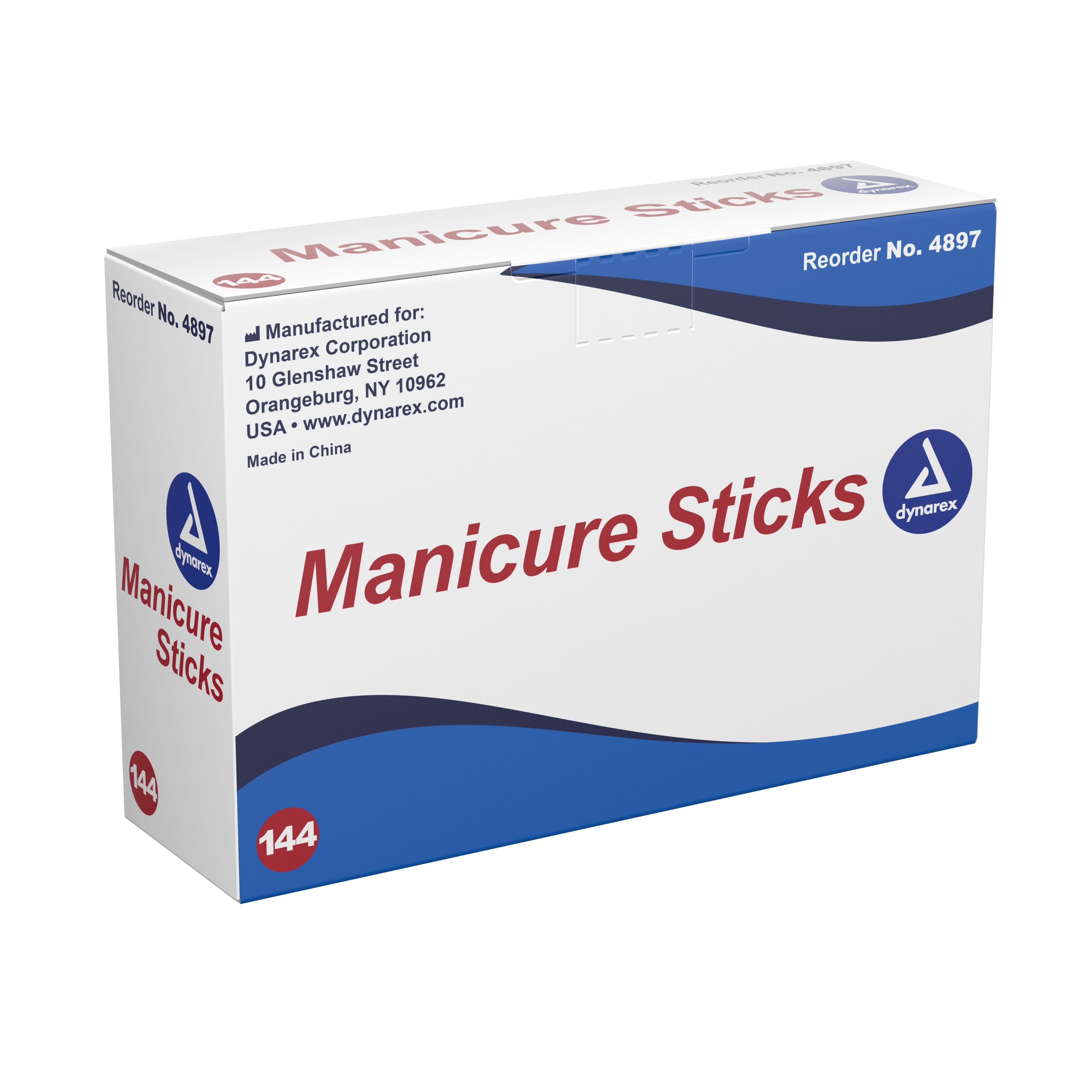 Manicure Stick Dynarex 4.5 Inch Wood