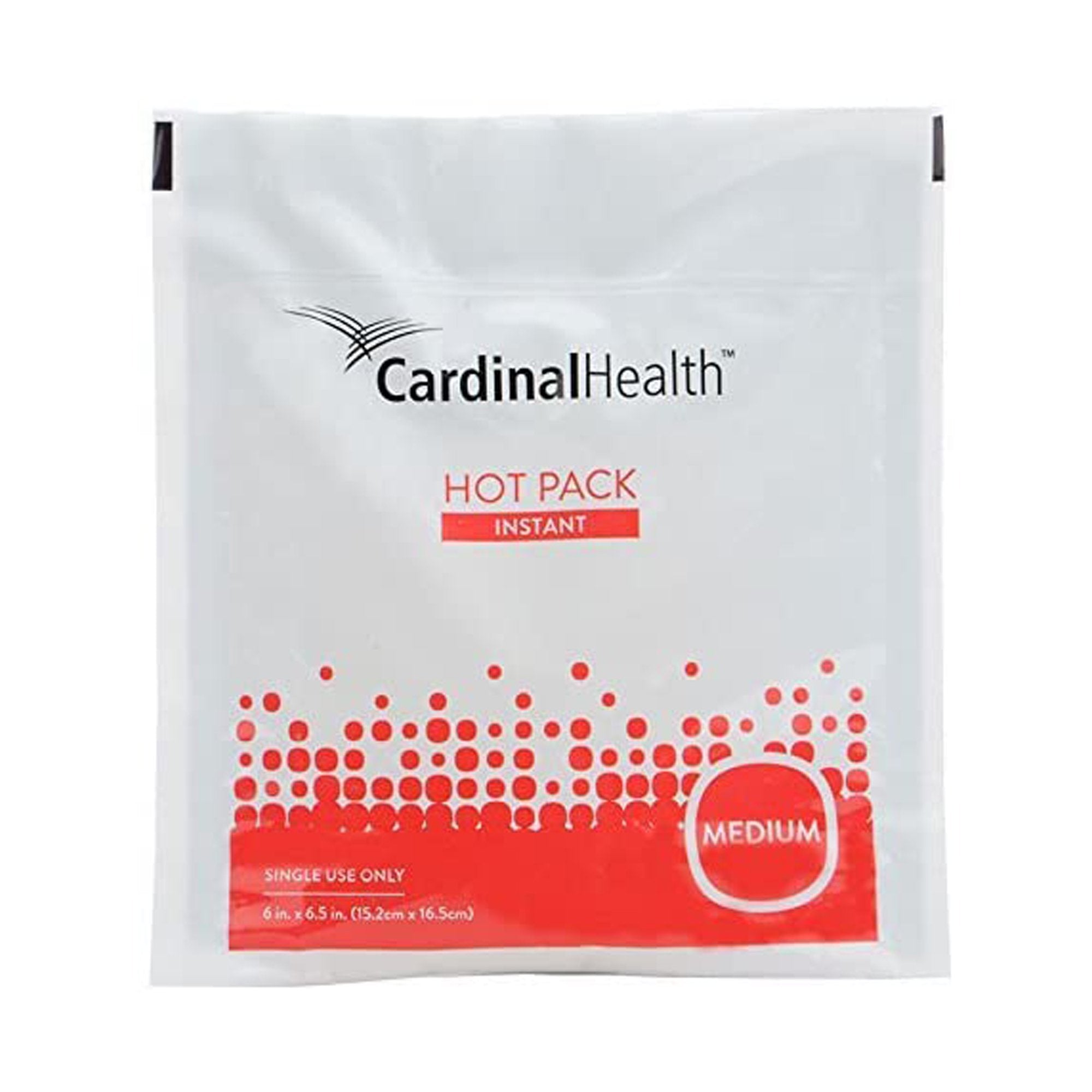 Instant Hot Pack Cardinal Health General Purpose Medium Plastic / Sodium Thiosulfate Disposable