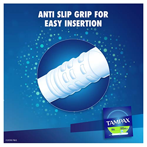 Tampax Tampons, Super Absorbency, Cardboard Applicator, Leakgaurd Skirt, Unscented, 20 Count x 4 Packs (80 Count total)