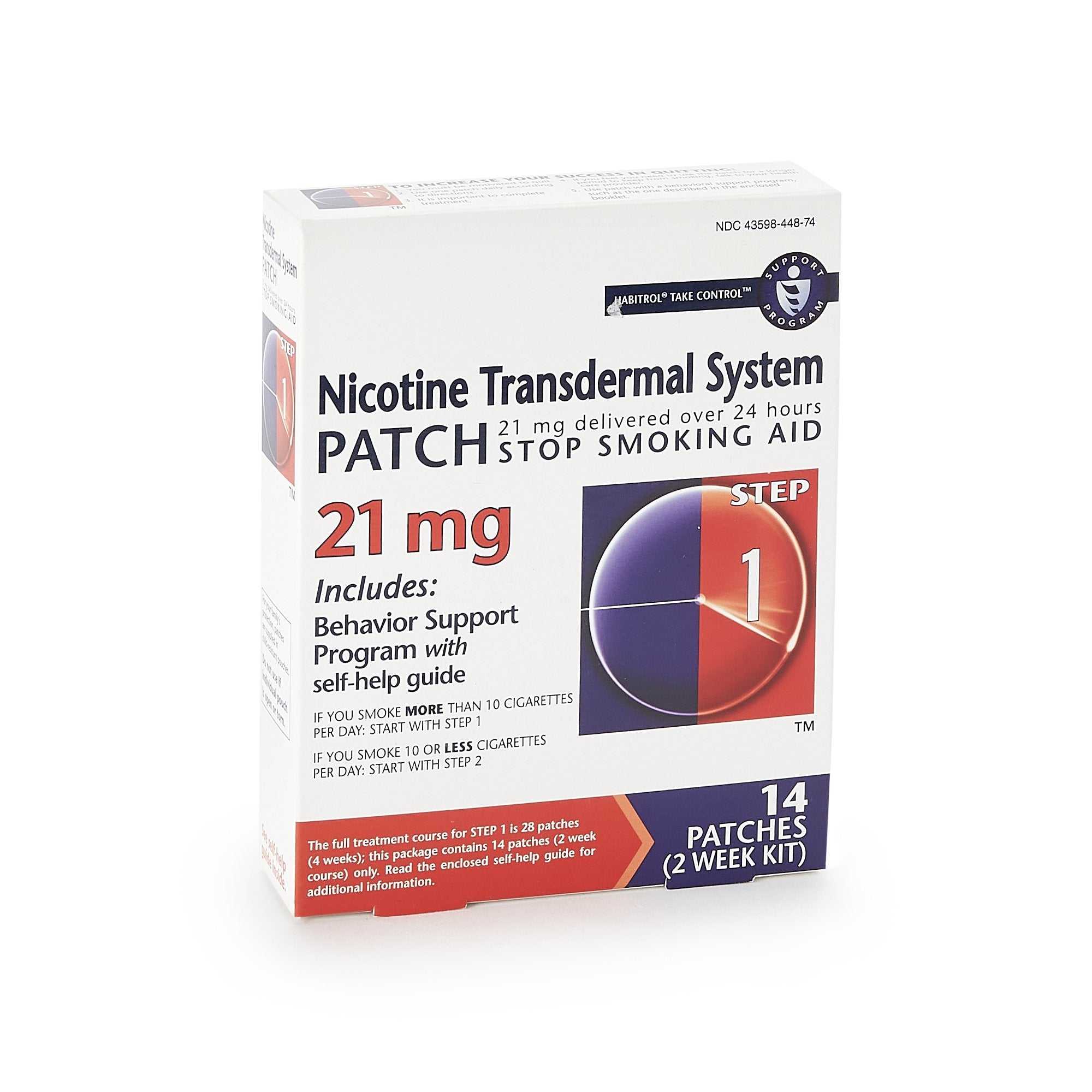 Stop Smoking Aid Habitrol 21 mg Strength Transdermal Patch