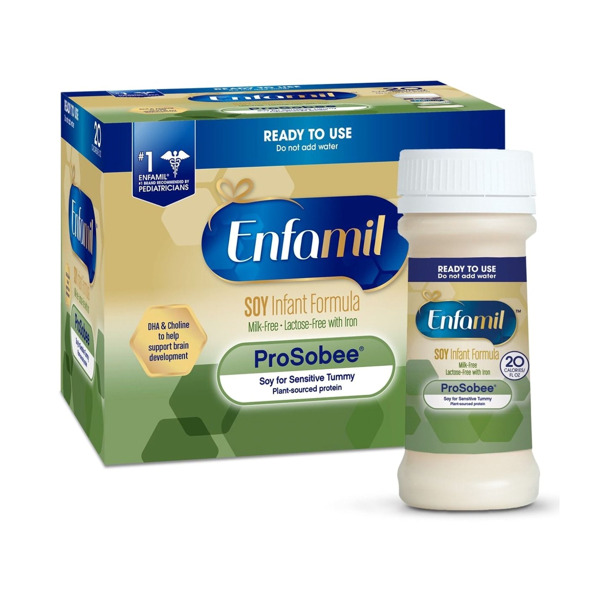 Infant Formula Enfamil ProSobee 2 oz. Nursette Bottle Liquid Soy Lactose Intolerance