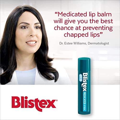 Blistex Medicated Lip Balm, 0.15 Ounce, Pack of 3  Prevent Dryness & Chapping, SPF 15 Sun Protection, Seals in Moisture, Hydrating Lip Balm, Easy Glide Formula for Full Coverage