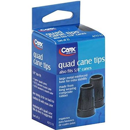 Carex Cane Replacement Tips 5/8" - 2 Each