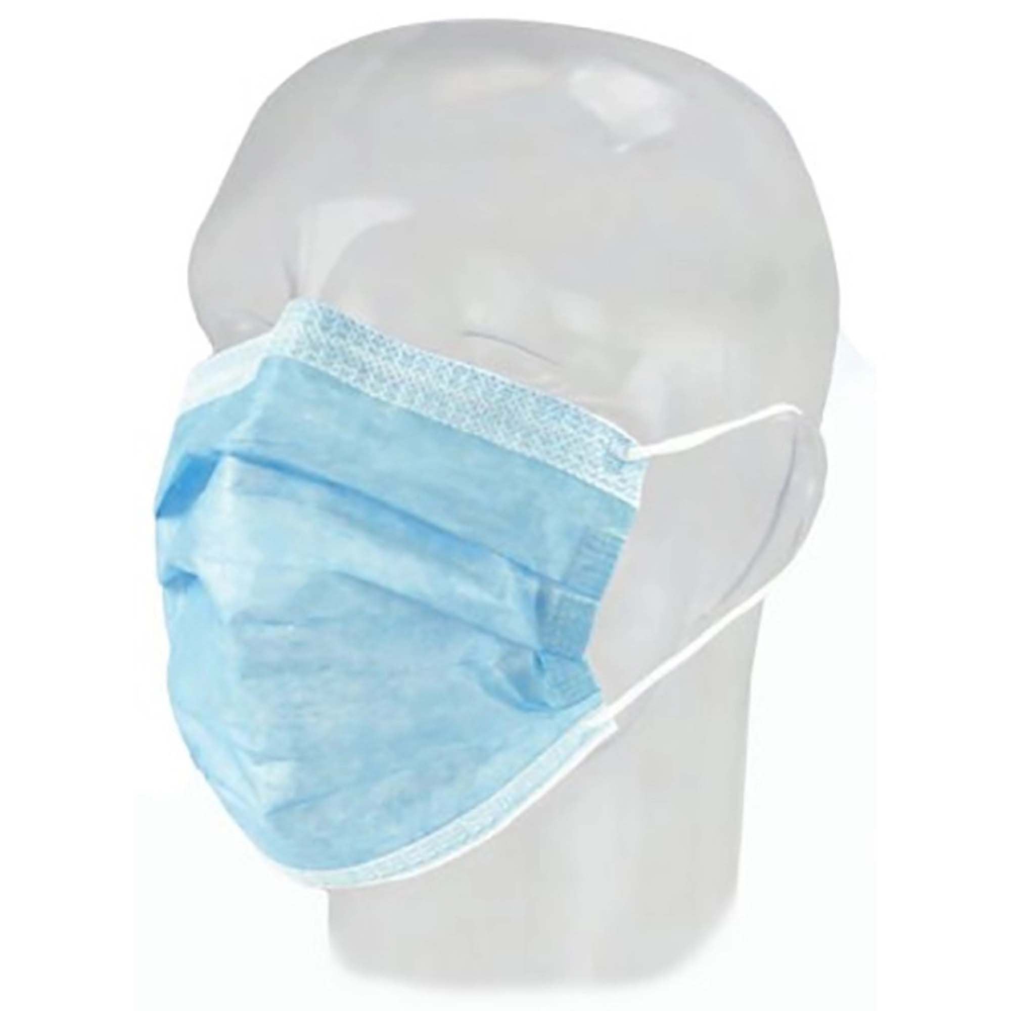 Procedure Mask FluidGard Anti-fog Foam Pleated Earloops One Size Fits Most Blue NonSterile ASTM Level 3 Adult