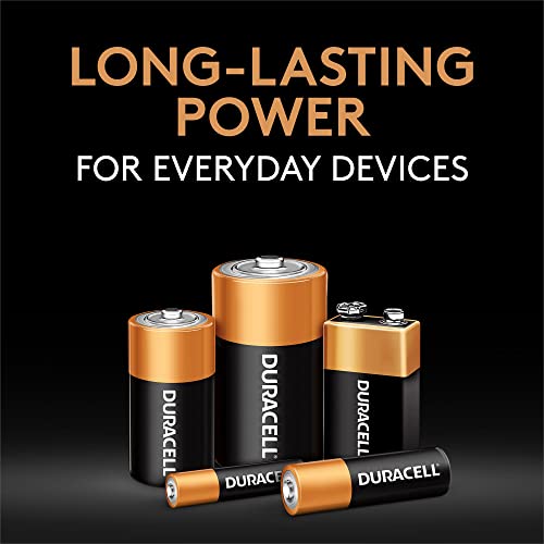 Duracell Coppertop D Batteries, 2 Count Pack, D Battery with Long-lasting Power, All-Purpose Alkaline D Battery for Household and Office Devices