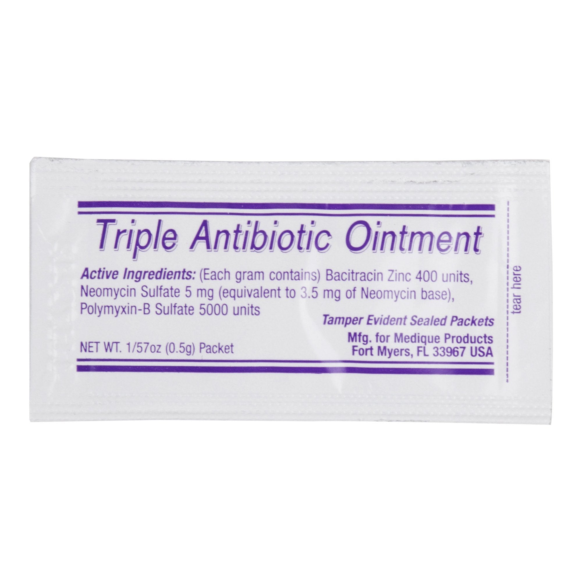 First Aid Antibiotic Medi-First Ointment 0.5 Gram Individual Packet