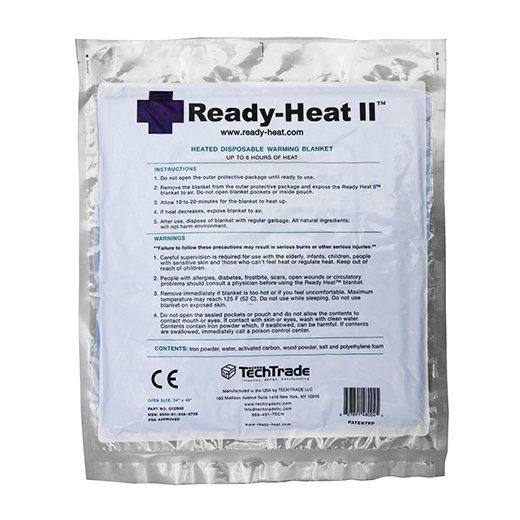 Rescue Blanket Ready-Heat II 34 X 48 Inch Foam Core 1.5 lbs.