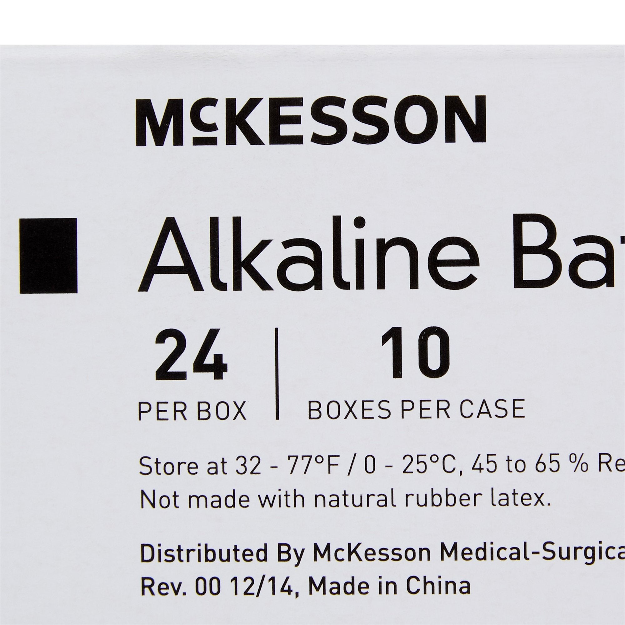 Alkaline Battery McKesson AA Cell 1.5V Disposable 24 Pack