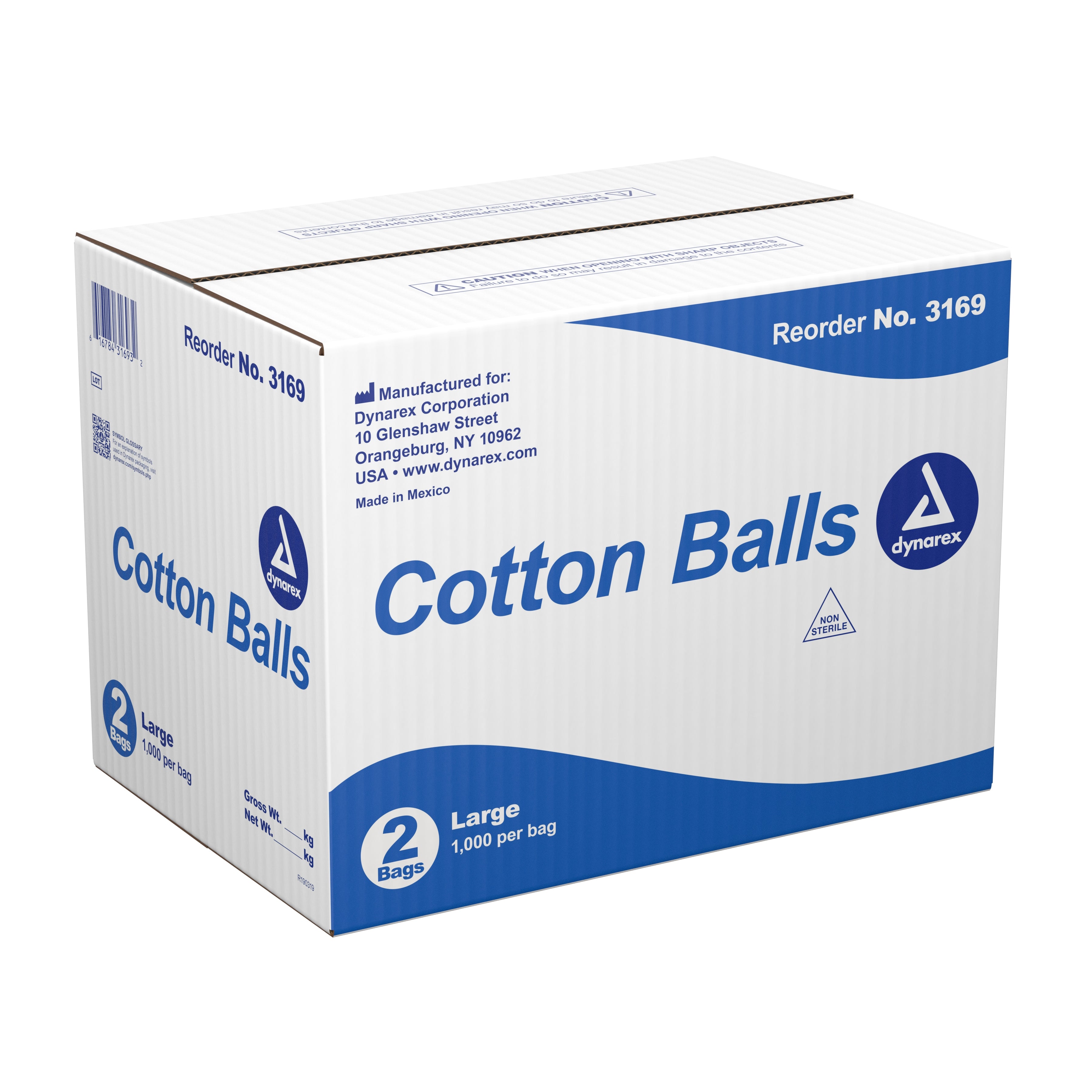 Cotton Ball Dynarex Large Cotton NonSterile