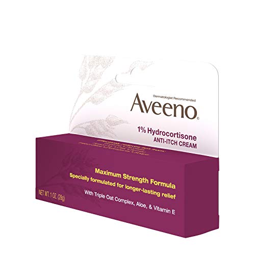 Aveeno 1% Hydrocortisone Anti Itch Cream, Maximum Strength