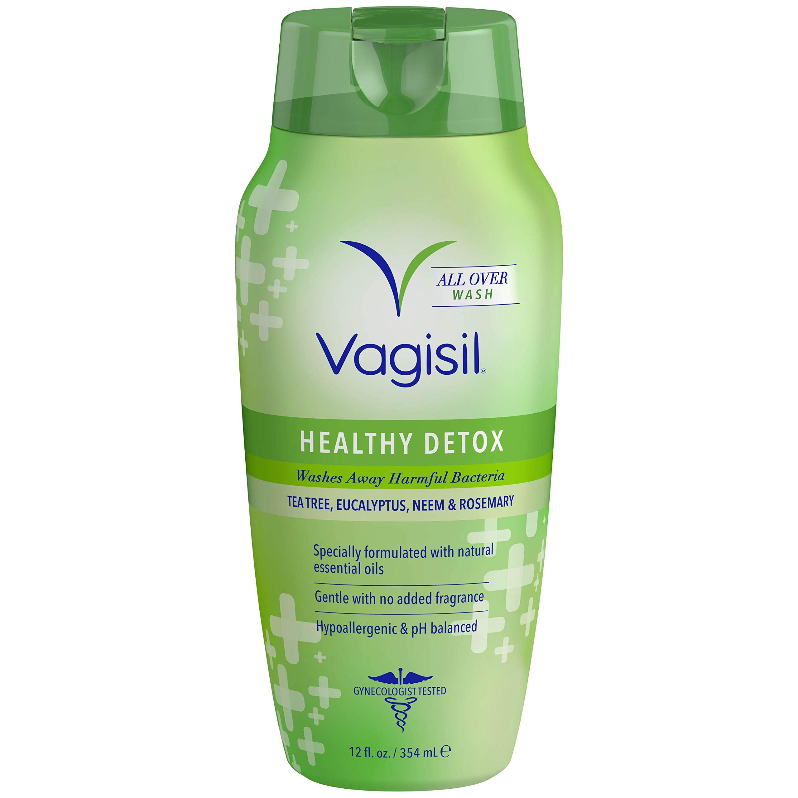 Vagisil Healthy Detox All Over Body Wash for Women, Gynecologist Tested, Hypoallergenic and pH balanced, 12 Ounce, Pack of 1 (Packaging May Vary)