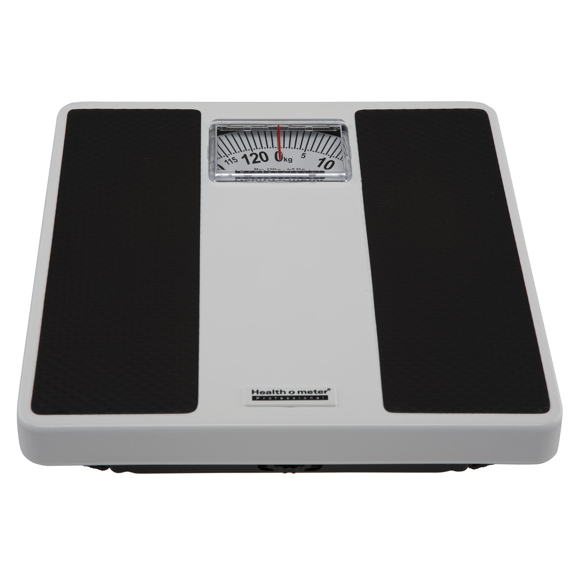 Floor Scale Health O Meter Dial Display 270 lbs. Capacity Black / White Analog