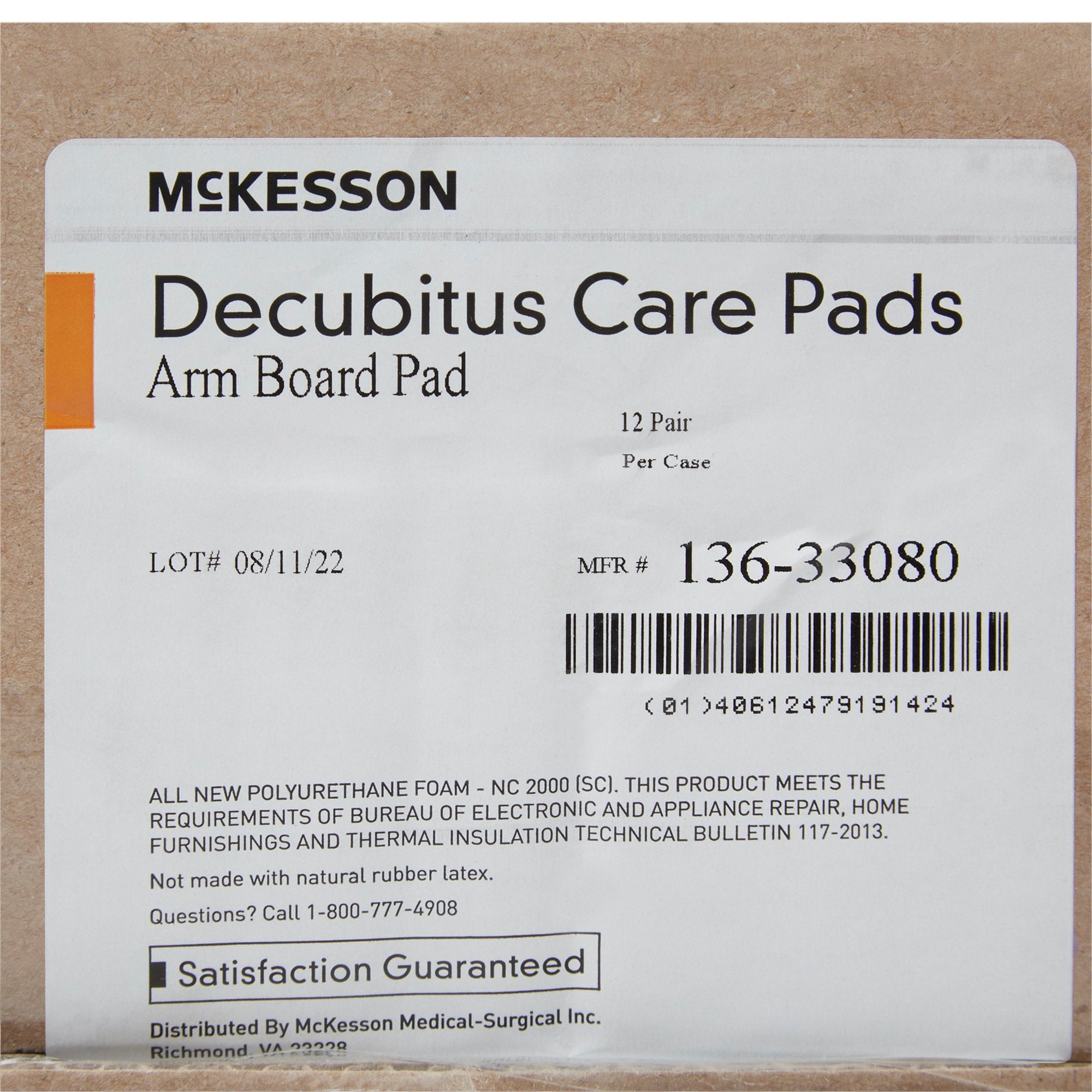 Armboard Pads McKesson For Use with Adding Aditional Padding to Standard Armboards