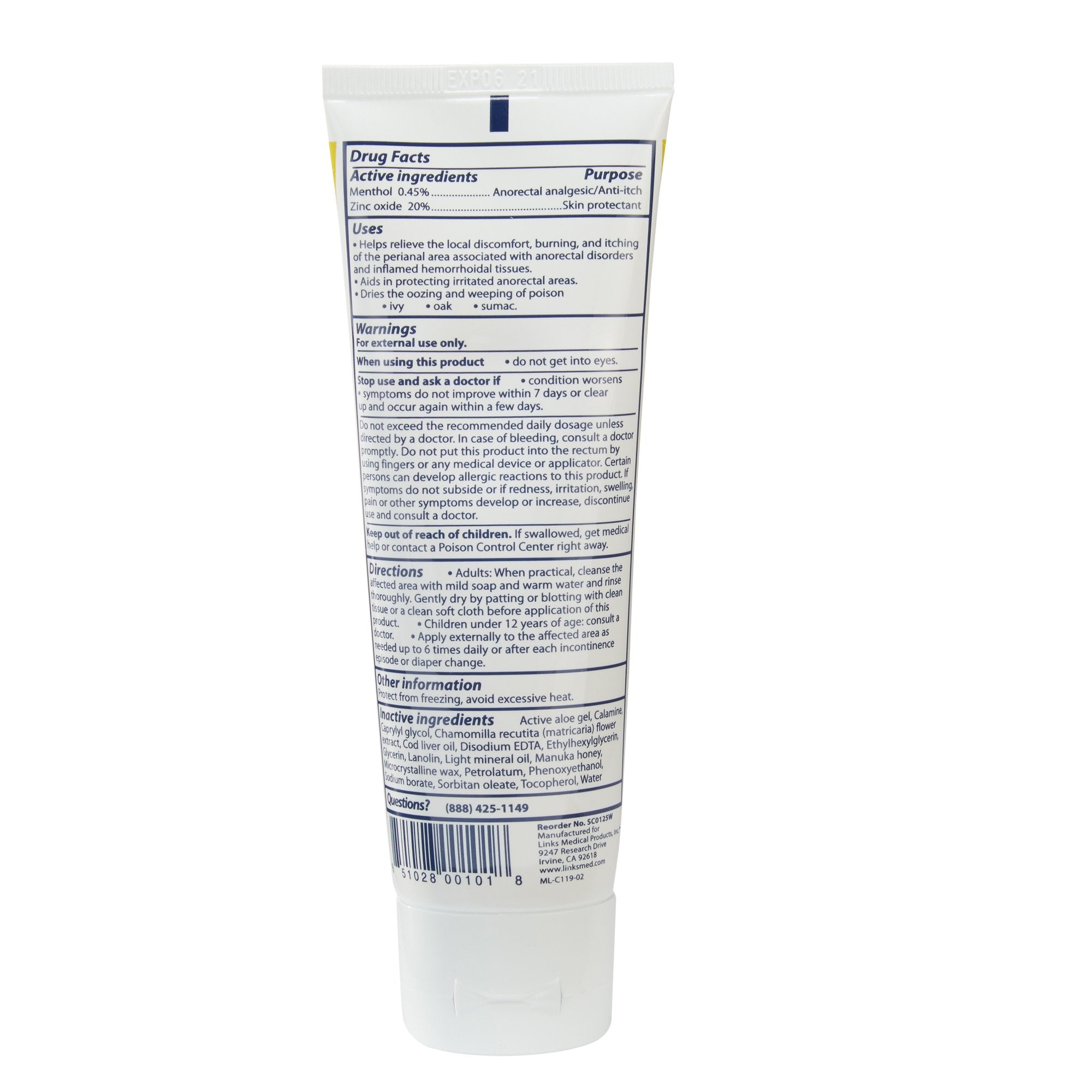 Skin Protectant Chamosyn 4 oz. Tube Scented Ointment