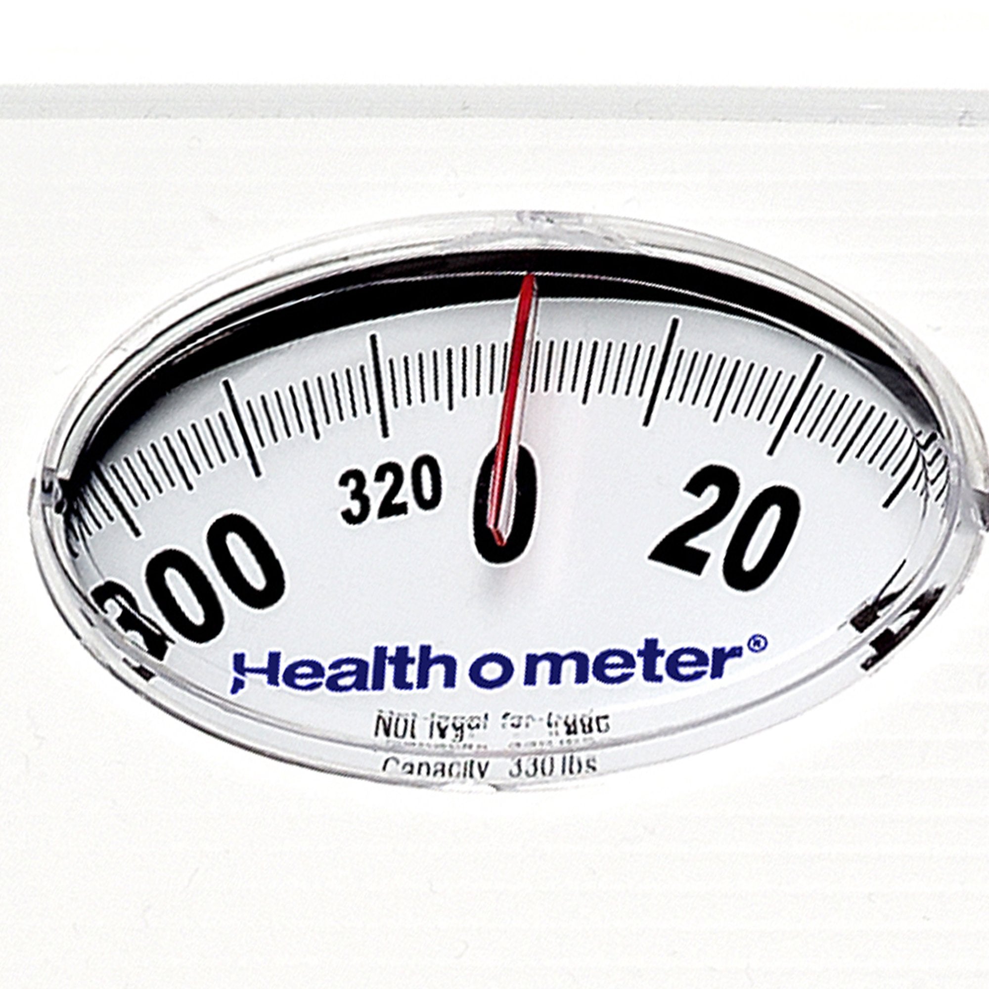 Floor Scale Health O Meter Dial Display 330 lbs. Capacity White Analog
