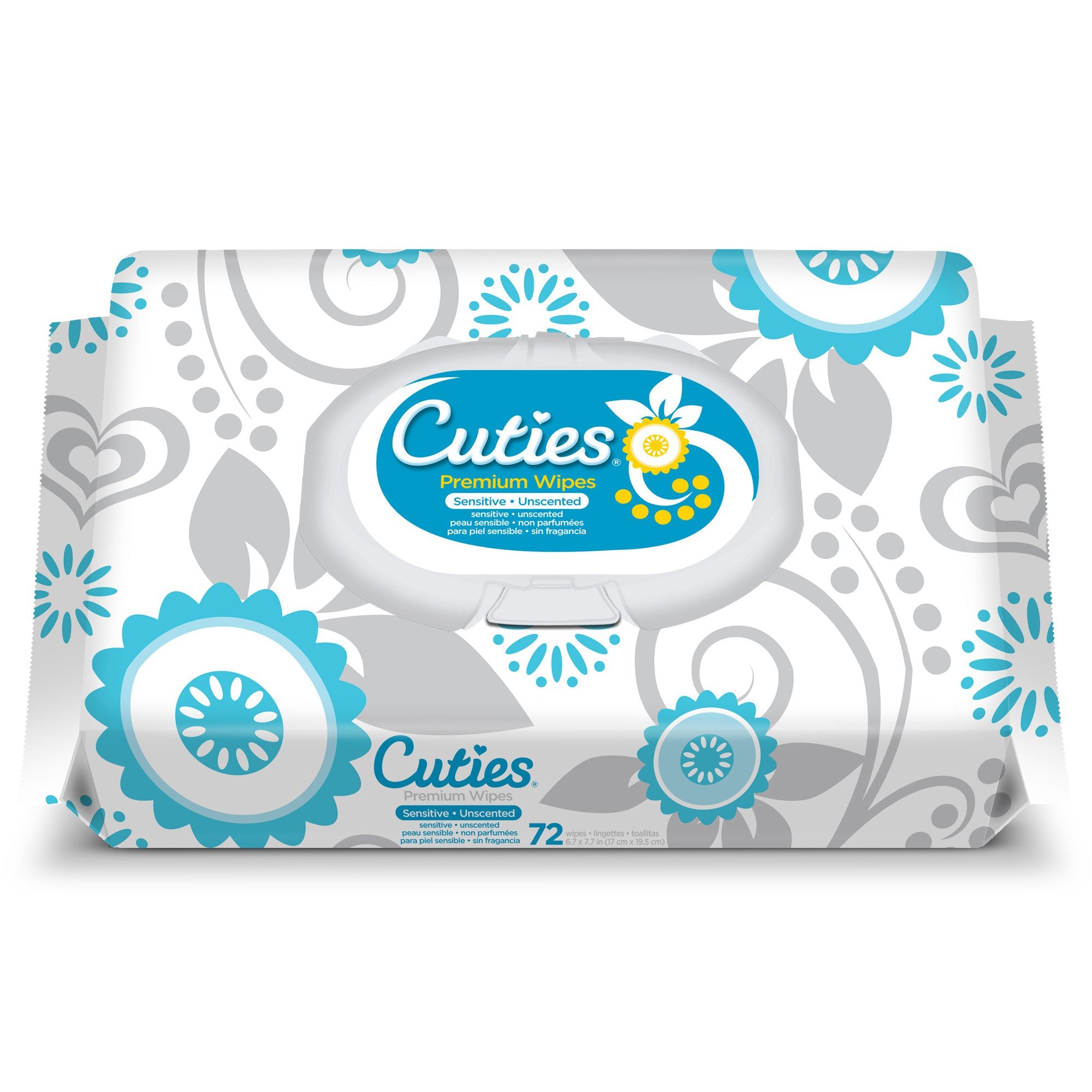 Baby Wipe Cuties Soft Pack Aloe / Vitamin E Unscented 72 Count