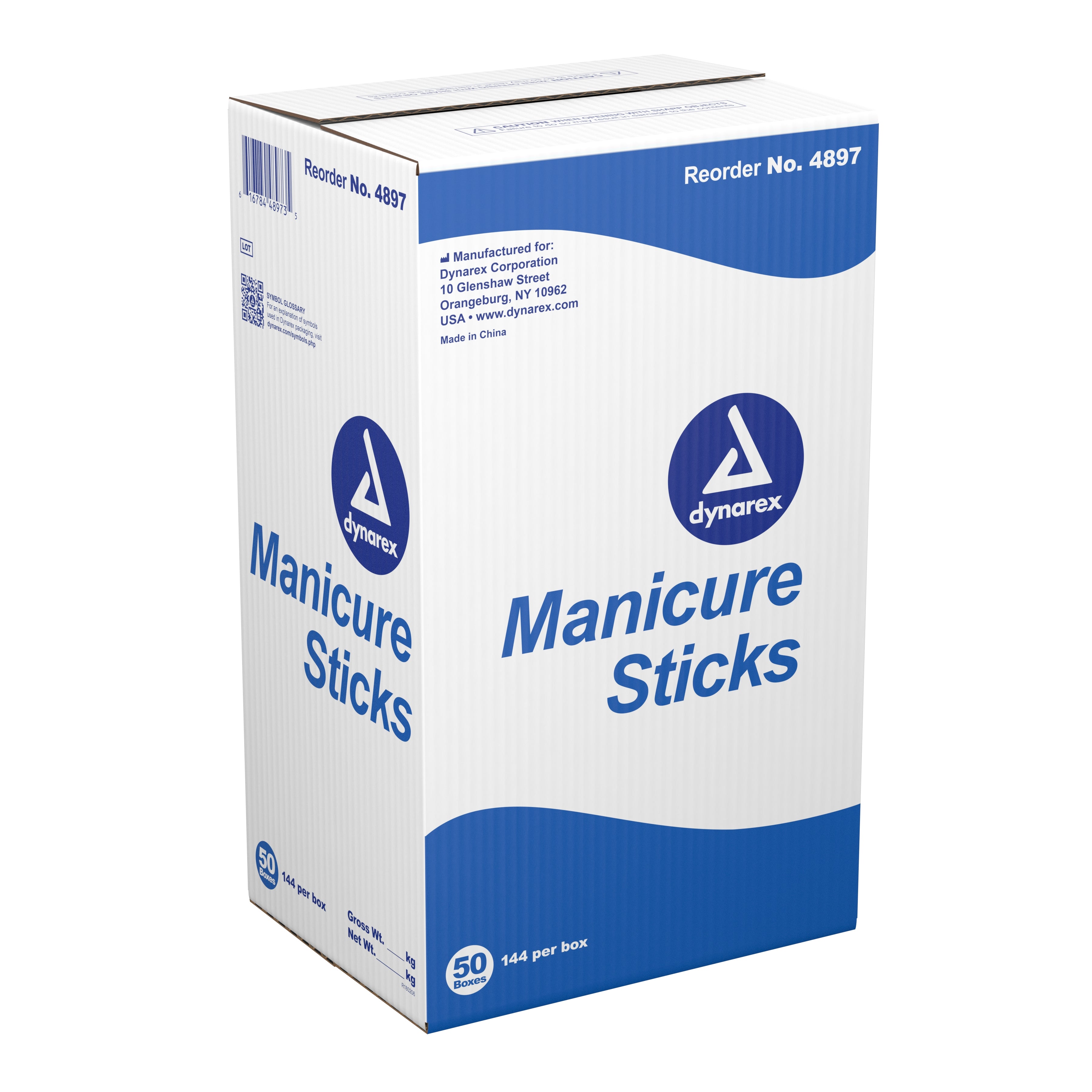 Manicure Stick Dynarex 4.5 Inch Wood