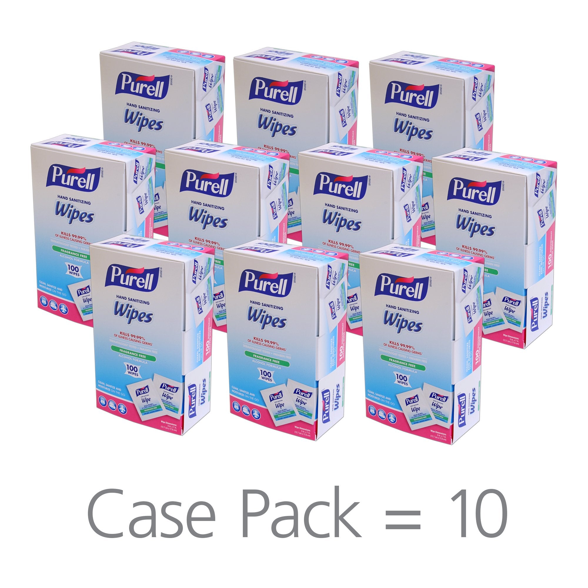 Hand Sanitizing Wipe Purell 100 Count Ethyl Alcohol Wipe Individual Packet