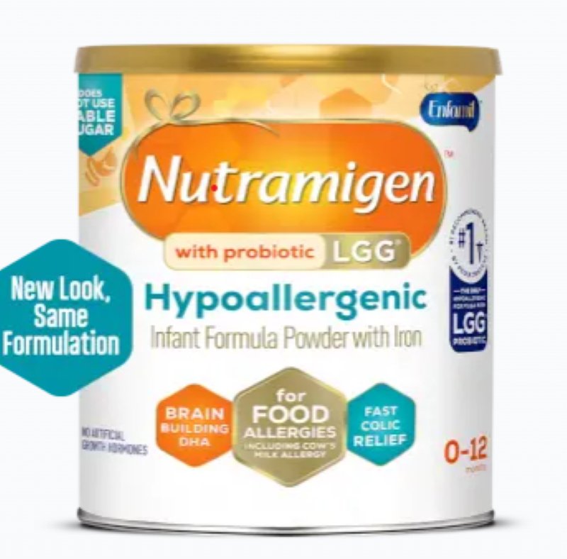 Infant Formula Nutramigen with Probiotic LGG 12.6 oz. Can Powder Iron Cow's Milk Allergy