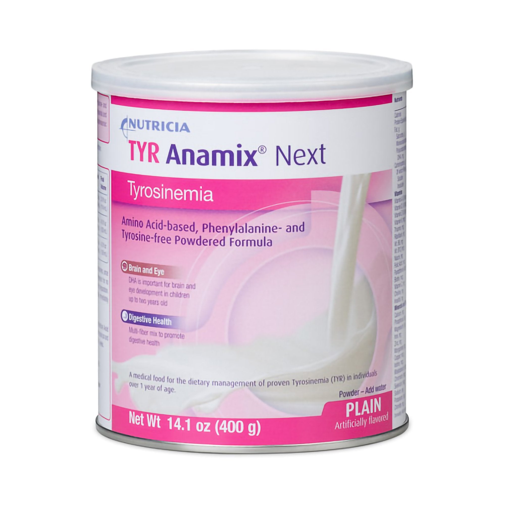 PKU Oral Supplement TYR Anamix Next Unflavored 400 Gram Can Powder