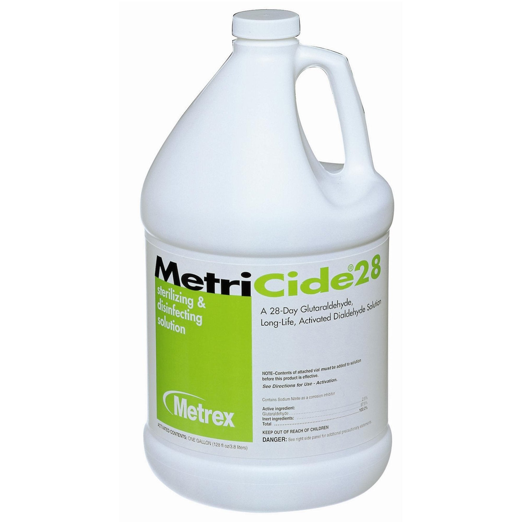 Glutaraldehyde High-Level Disinfectant MetriCide 28 Activation Required Liquid 1 gal. Jug Max 28 Day Reuse