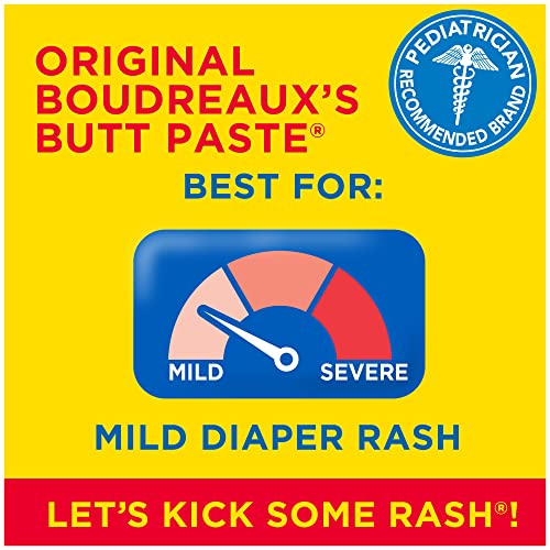 Boudreaux's Butt Paste Original Diaper Rash Cream, Ointment for Baby, 16 oz Flip-Top Jar